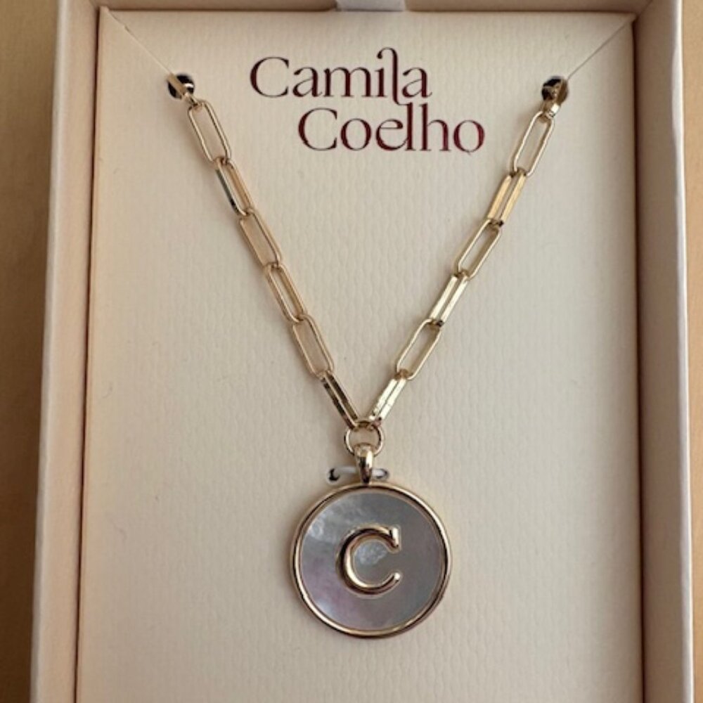 Camila Coelho Mother-of-Pearl Pendant - Brand New